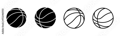Basketball icon set. Basketball ball icon. Basketball logo vector icon