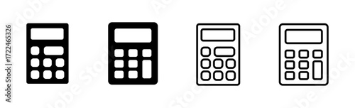 Calculator icon set. Accounting calculator icon. calculator vector