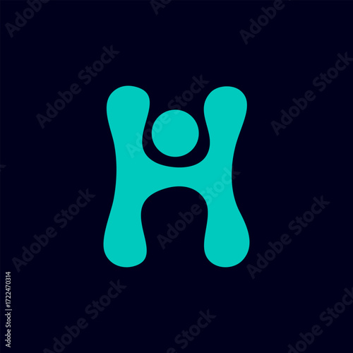 Modern Abstract Letter H Logo Design