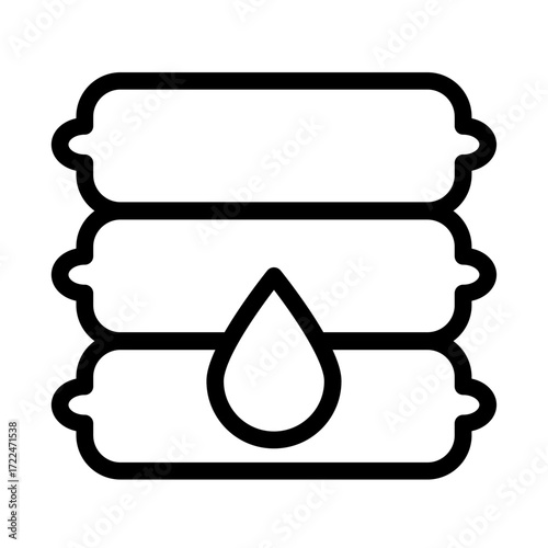 Fertilizer for Hydroponics Line Icon of Fertilizers Icon Set