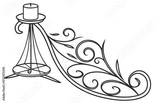 candle holder decorative symbol