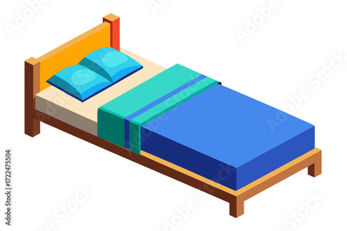 bed in a bedroom