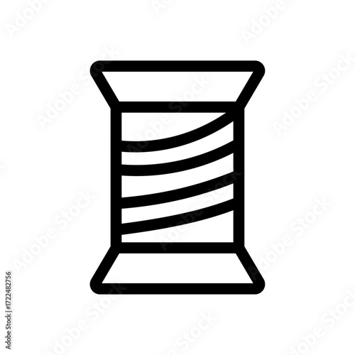 Sewing Thread Line Icon of Sewing & Knitting Icon Set