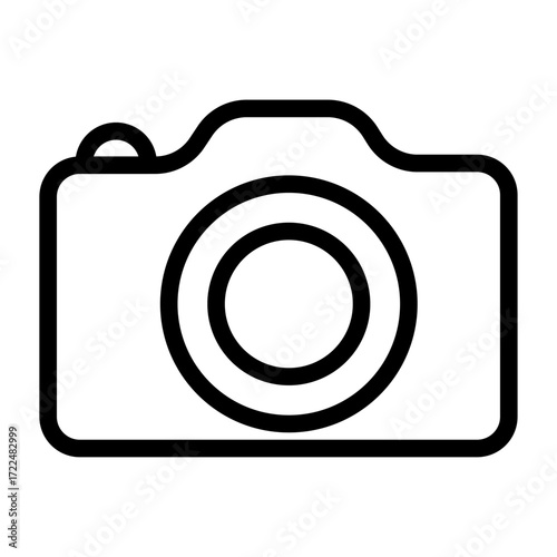 Camera Line Icon of Event Photography Icon Set