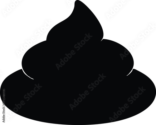 poop emoji dung icon vector, toilet humor symbol illustration
