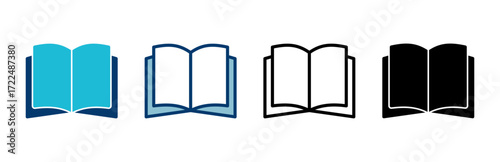 Book icon vector isolated on white background. Book vector icon. ebook icon