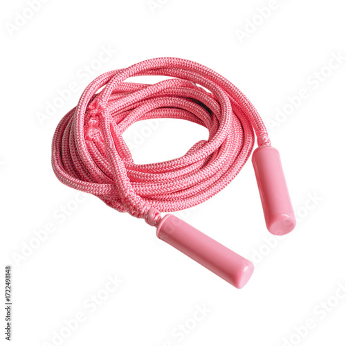 pink Jump rope on transpart background