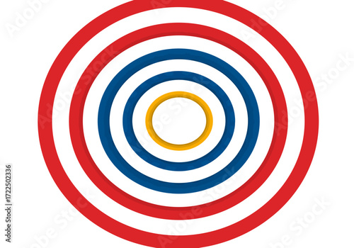 Concentric Circles Target Graphic Design.