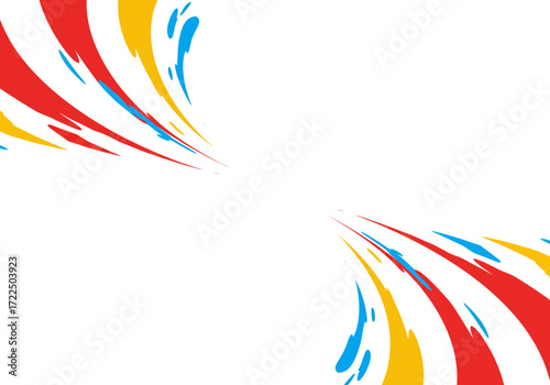 Colorful Swirls Abstract Background Design.