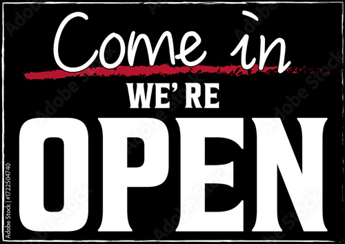 openの英語ポスター