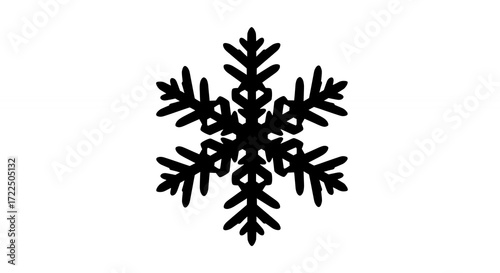 Wallpaper Mural Black snowflake design Torontodigital.ca