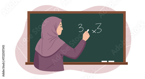 teacher, education, classroom, math, mathematics, teaching, chalkboard, blackboard, geometry, trigonometry, formula, equation, multiplication, calculation, professor, instructor, male teacher, female 