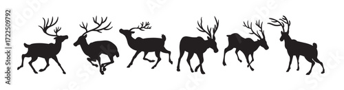  caribou vector icon vector