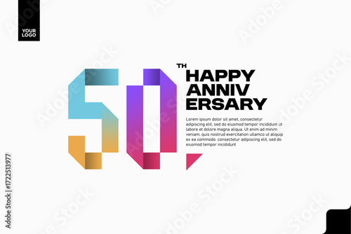 Number 50 logo icon design, 50th birthday logo number, anniversary 50