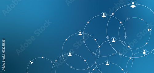 Print Network, connection, global, communication, technology, social media, data, abstract, digital, innovation, community, future