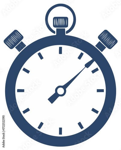 Stylized illustration of a stopwatch timer. Time and concept illustration.