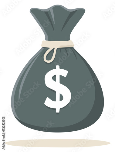 Money Bag With Dollar Symbol Graphic Illustration