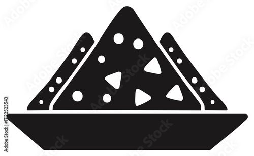 Crispy Triangular Tortilla Chips Served in a Serving Dish Ready for Dipping and Sharing