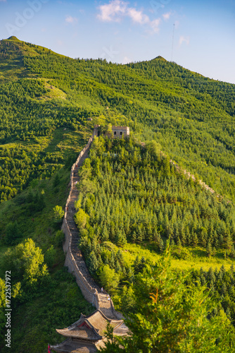 A sunny summer afternoon at Yanmen Pass, Daixian County, Xinzhou City, Shanxi Province
