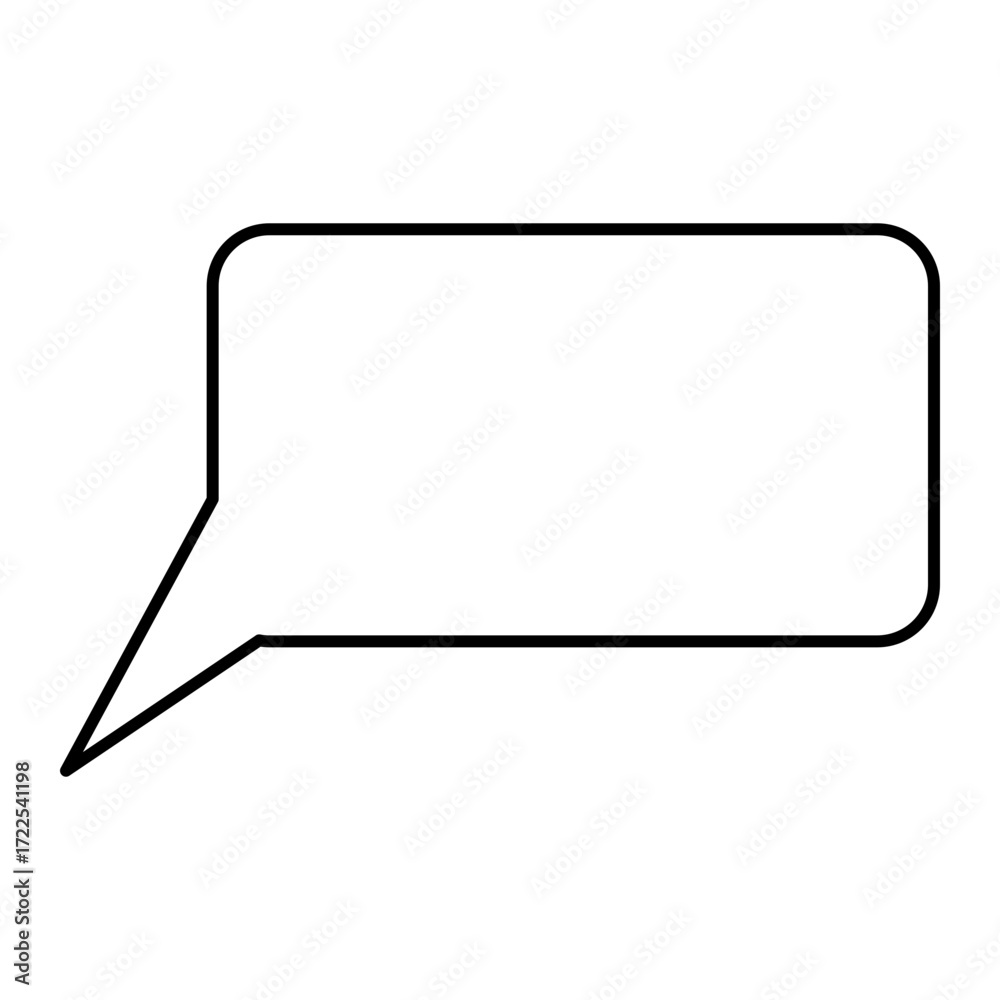 Fototapeta premium line speech bubble