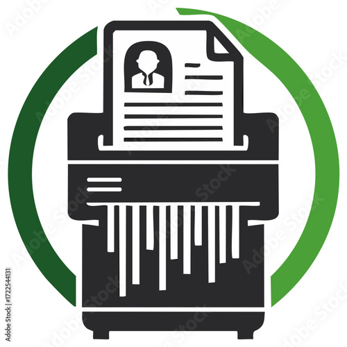 Document Shredding Data Destruction Confidential Records Disposal Concept