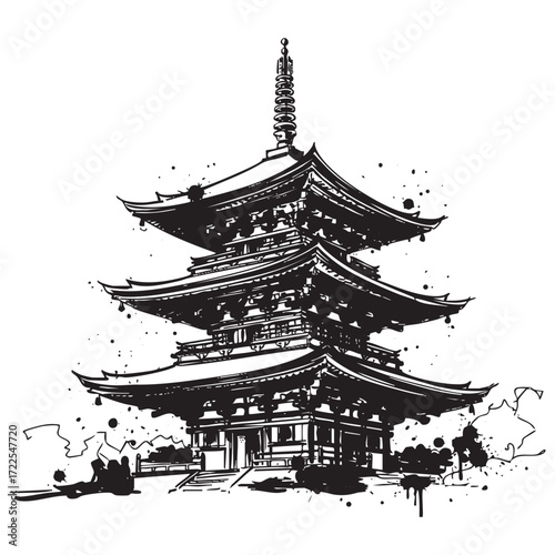 asian pagoda temple 