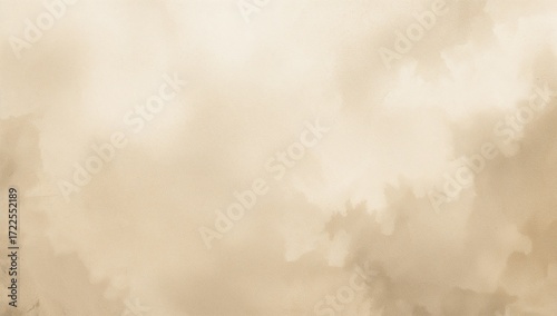 Soft beige and pale brown watercolor wash with blurred textures