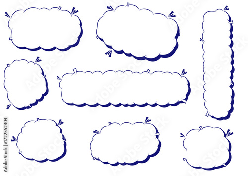 ポップな吹き出しセット