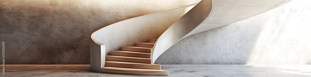 Naklejka premium Bohemian modern staircase design