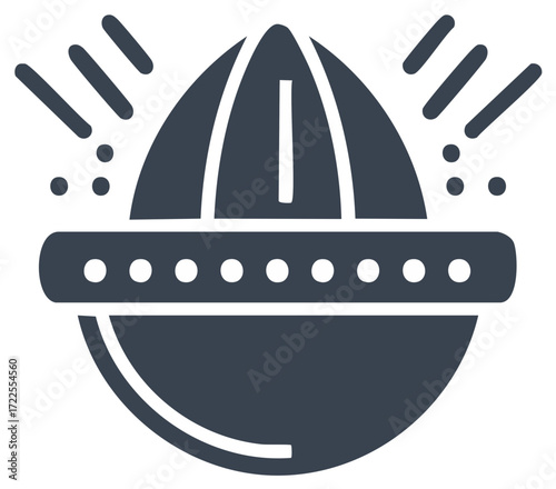 Citrus Juicer Icon Squeezing Fresh Fruit Juice Healthy Drink Preparation Graphic