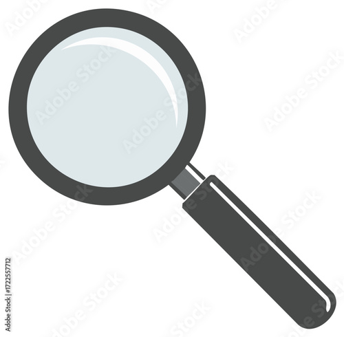 Magnifying glass for inspection and search to reveal hidden details for visual observation and investigation tools