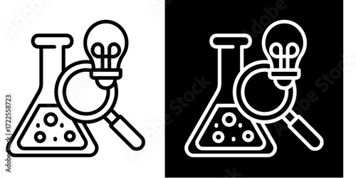 R&D Lab  Icon Set White Style Collection