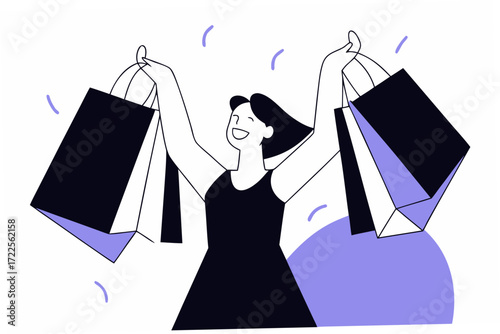 fashion shopping girl