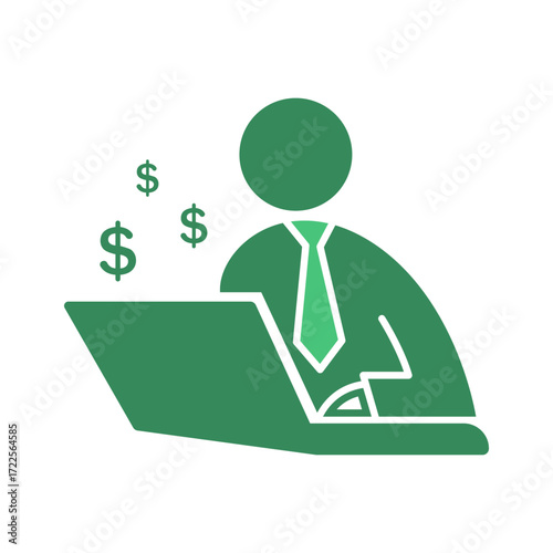 Accounting logo icon illustration