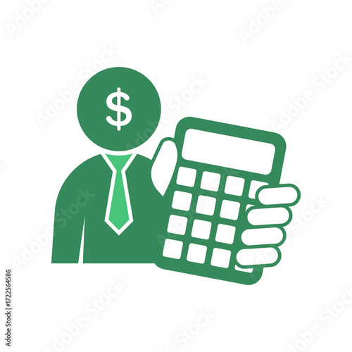 Accounting logo icon illustration