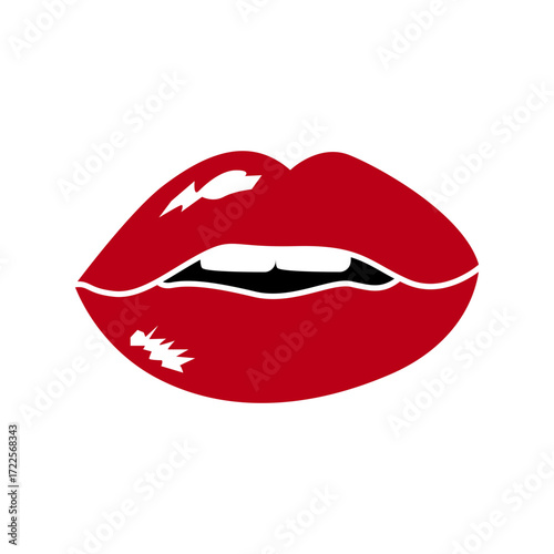 lip design icon vecktor