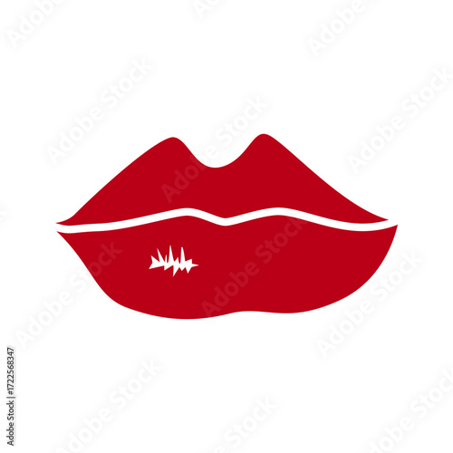 lip design icon vecktor