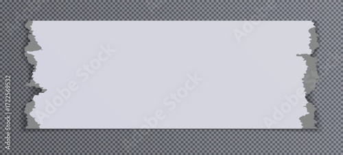 Canvas-taulu Transparent Top Edge Paper Background Minimal Design