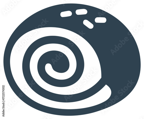 Sweet Roll Pastry Delicious Icon Food Vector Illustration Pastry Design
