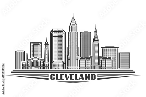 Vector illustration of Cleveland