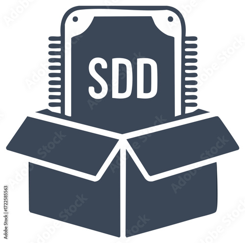 Solid State Drive in a Cardboard Box Concept for Computer Component Delivery