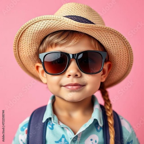 little girl with sunglasses