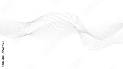 Abstract wave digital element for certificate design. Curved wavy lines design, Abstract gray wave element for design, vector illustration