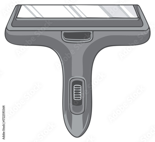 Modern grooming tool with ergonomic handle and integrated indicator