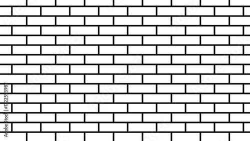 White classic tile wall background and texture, white brick wall for abstract background.