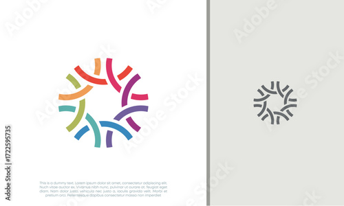 Global Community Logo Icon Elements Template. Community human Logo template vector. Community health care. Abstract Community logo