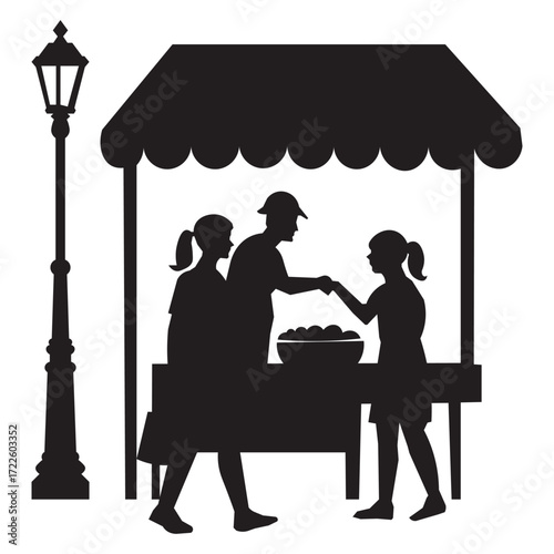 food market on the street