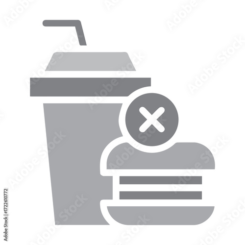 No Junk Food Icon