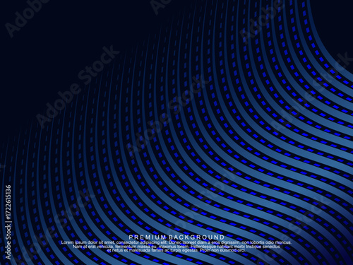 Premium background design with dark blue luxury motif. Vector horizontal template, for digital lux business banners, contemporary formal invitations, luxury vouchers, gift certificates, etc.	
