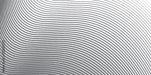 Line halftone gradation texture. Fading horizontal stripe gradient background. Repeating pattern backdrop. Black parallel thin to thick lines backdrop for overlay, print, cover, graphic design.
